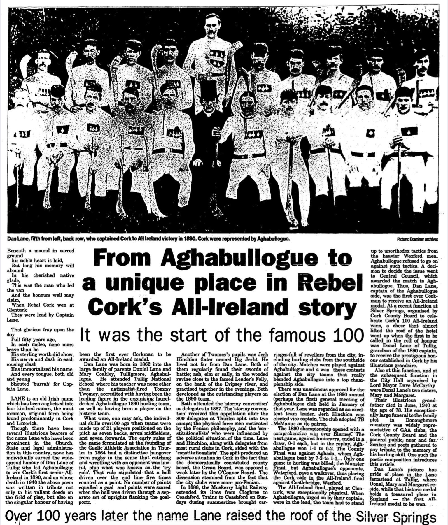 Cork Hurling History 🔴⚪️ on Twitter "Excellent piece from an old