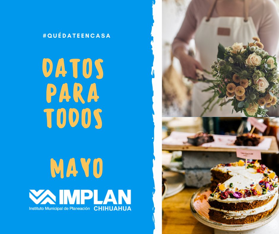 IMPLANChih's tweet photo. Este mes Datos para Todos te ayuda ubicando en un solo mapa las pastelerías y florerías que hay en #Chihuahua para que hagas con tiempo tus pedidos a domicilio o para llevar.

Cuidémonos juntos, te ayudamos a quedarte en casa.
Consulta IMPLAN https://t.co/TE2Mh2lsnZ https://t.co/IRjJfCrtuL