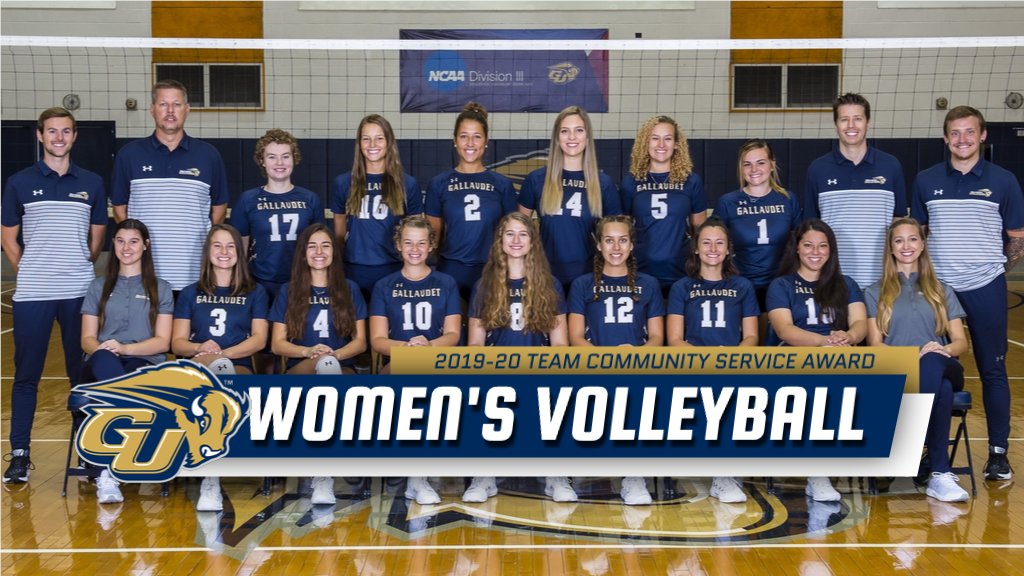 GallaudetBison's tweet photo. TEAM COMMUNITY SERVICE AWARD
#Gallaudet Women's Volleyball
#GUvirtual | #BisonStrong | #GallaudetStrong
@GallaudetU | #GallaudetU | #GUBison
#BisonGrads2020 https://t.co/XPwgsXo4xB