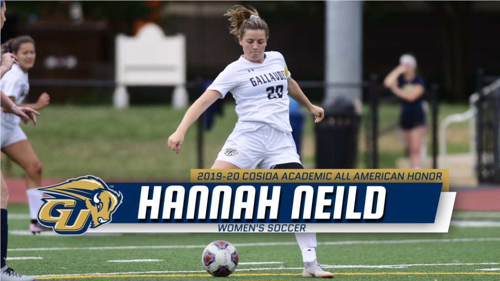 GallaudetBison's tweet photo. Two #Gallaudet student-athletes honored at the annual #GUBison Sports Banquet for earning @CoSIDAAcadAA honors. Congratulations to Hannah Neild (WSOC) & Noah Valencia (MBB)
#GUvirtual | #BisonStrong | #GallaudetStrong
@GallaudetU | #GallaudetU
#BisonGrads2020 https://t.co/X3oEyqKsZK