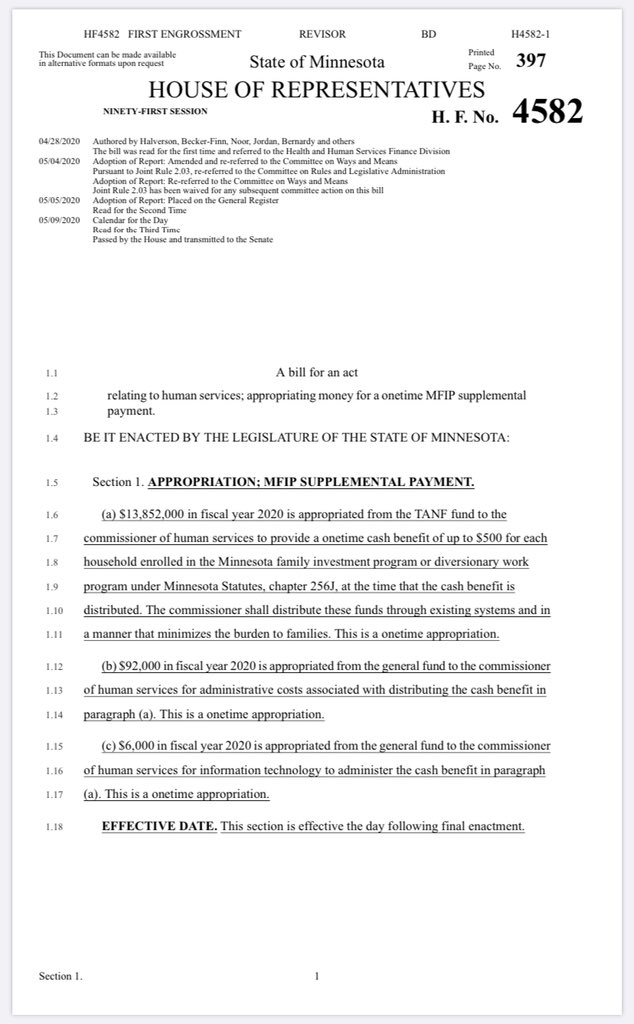 jeffreyhayden's tweet photo. Our lowest income families in MN have yet to receive any emergency assistance during the #COVID-19 pandemic. HF 4582 does just that— it includes additional emergency assistance through the MN Family Investment Program (MFIP). Proud to be carrying this bill in the Senate. #mnleg https://t.co/RHMrOCLUjQ