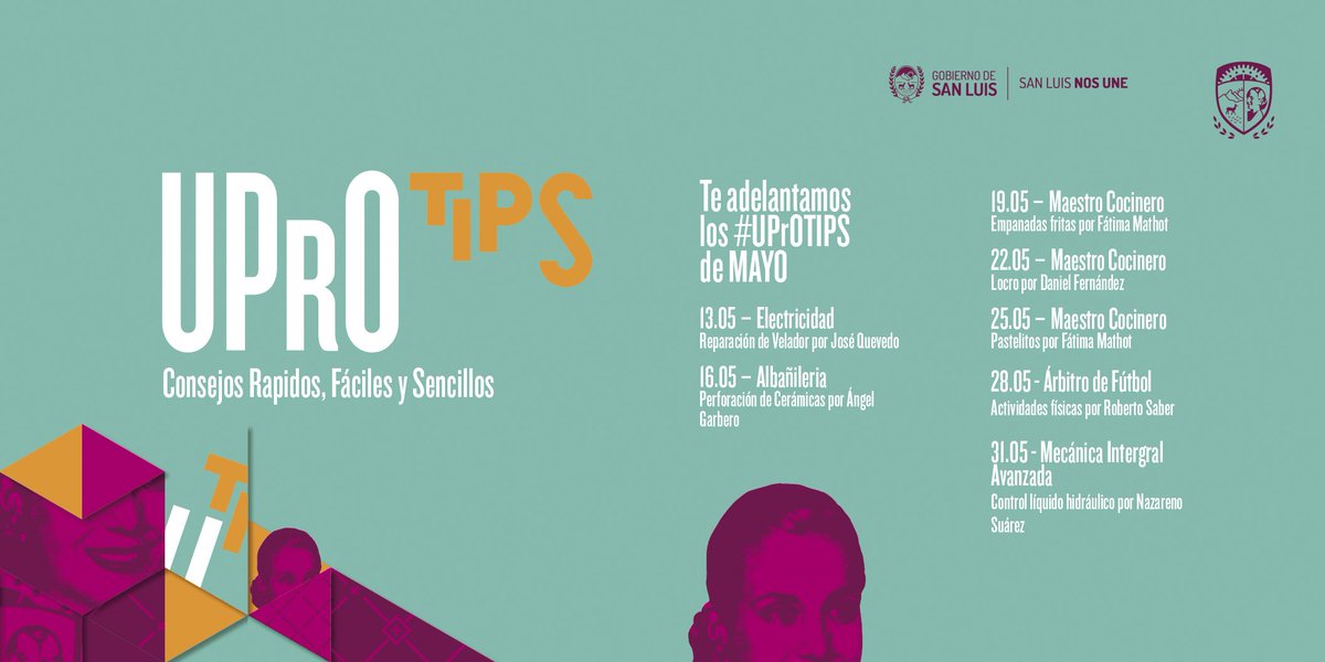 uprosanluis's tweet photo. ¡Siguen los #UPrOTIPS! 👏🏻 Agendá las fechas de los próximos consejos de la UPRO 👉 ¡Seguilos en nuestras redes sociales! https://t.co/441MiNmDGp