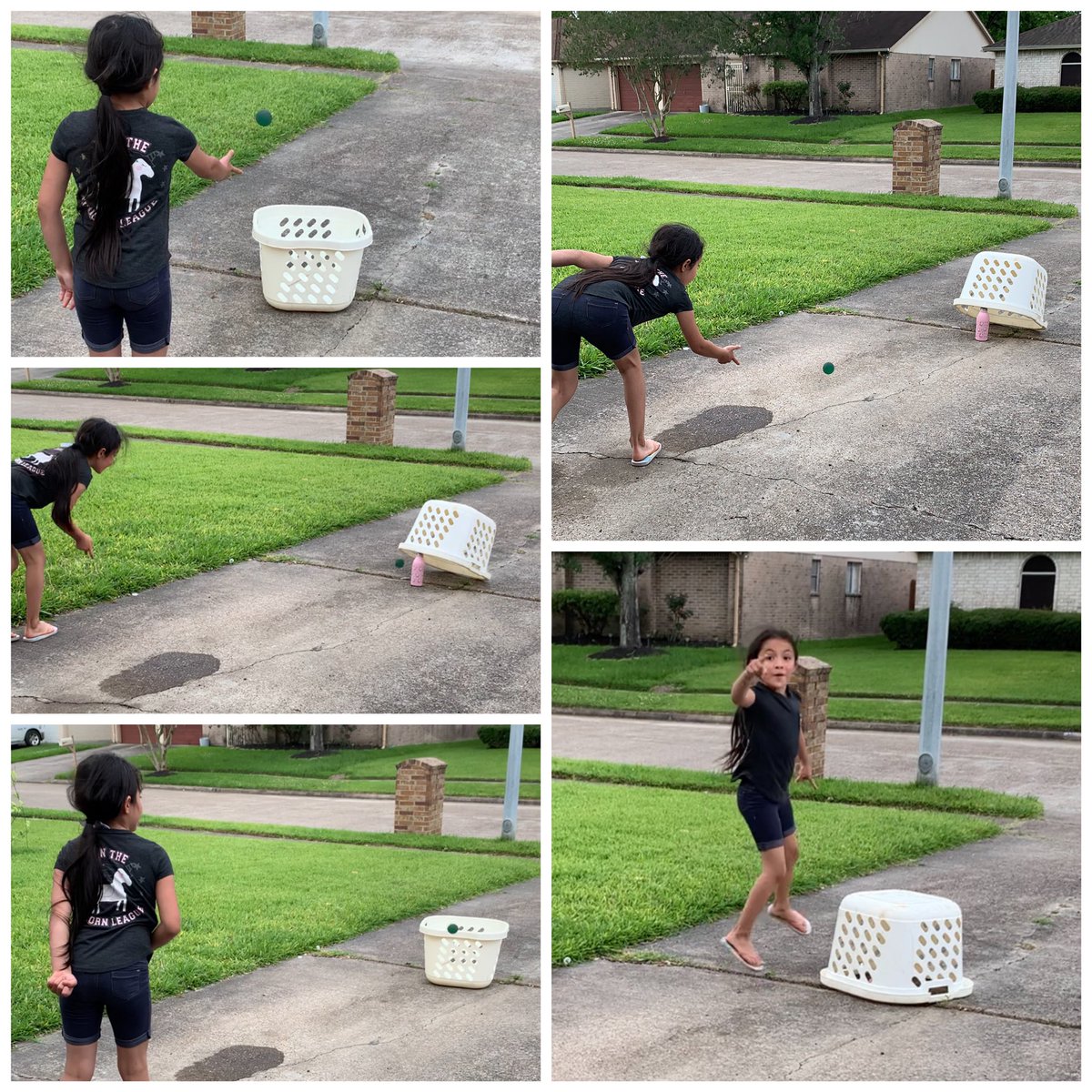 smtinker85's tweet photo. Event 2 : Water bottle trap &amp; cornhole / bean bag toss by Eliana M she score 11 points and she was excited to make a 3 pointer 😂 #firstgrade @ViolaCobbElem @PEwithCoachA @mrs_c_white https://t.co/7CBRC3E2Gr