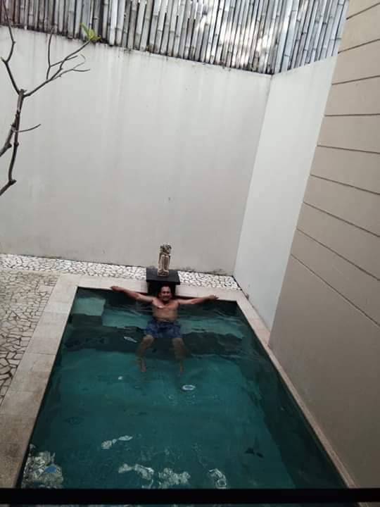 Villa Seminyak with my cousin