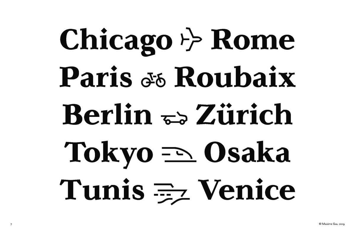 TypeThursdayNYC's tweet image. When traveling is out of the question, why not redesign airport typography instead? Check out these applications of “Via,” the typeface by @mxmgau presented at TTNYC June! ✈️👌🏽