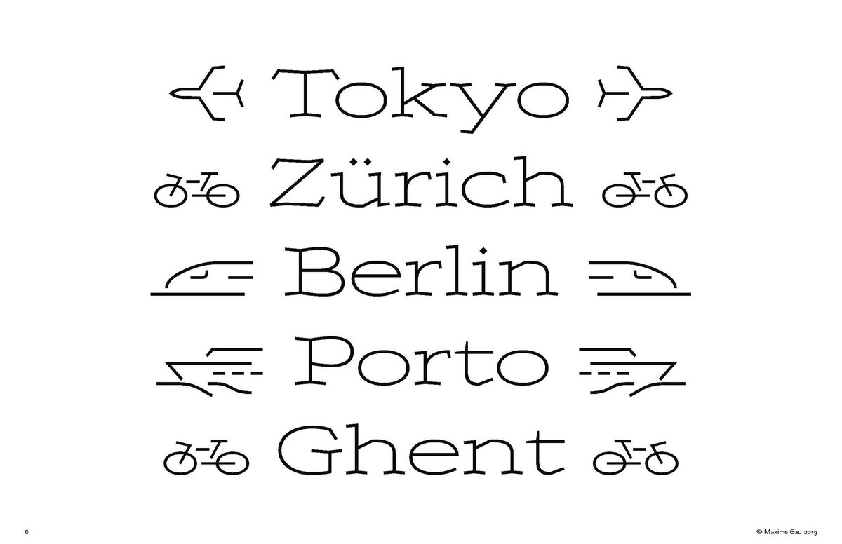 TypeThursdayNYC's tweet image. When traveling is out of the question, why not redesign airport typography instead? Check out these applications of “Via,” the typeface by @mxmgau presented at TTNYC June! ✈️👌🏽