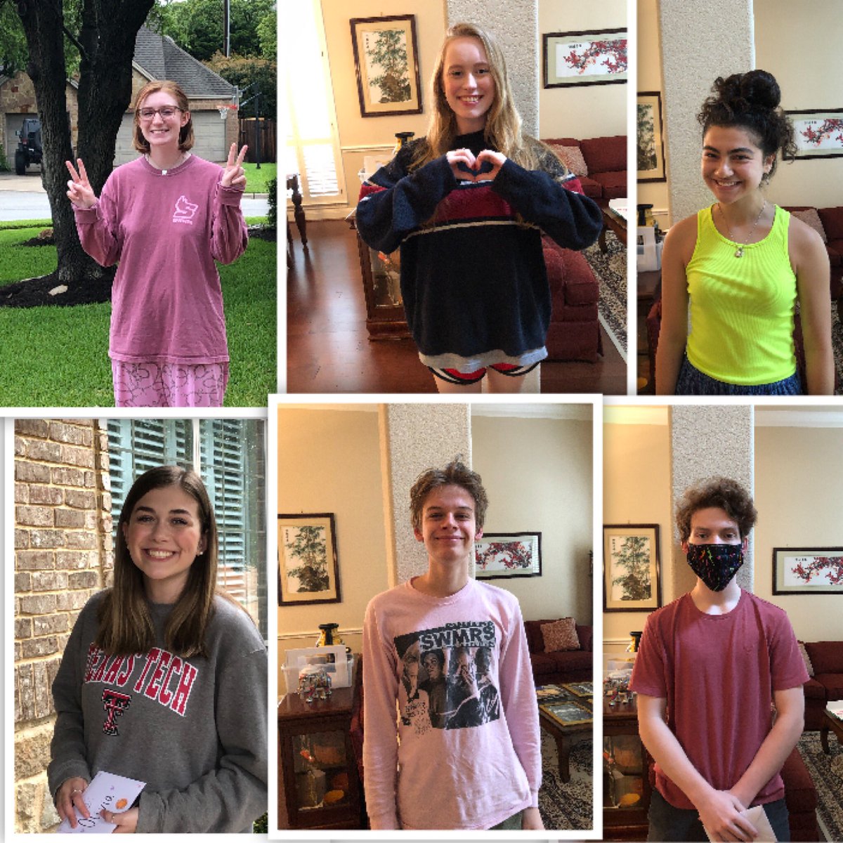 The 2019-2020 officers went to Caitlin’s house over the course of the day (following CDC social distancing guidelines) to sign the thespian of year certificate which will be presented at virtual banquet!!!