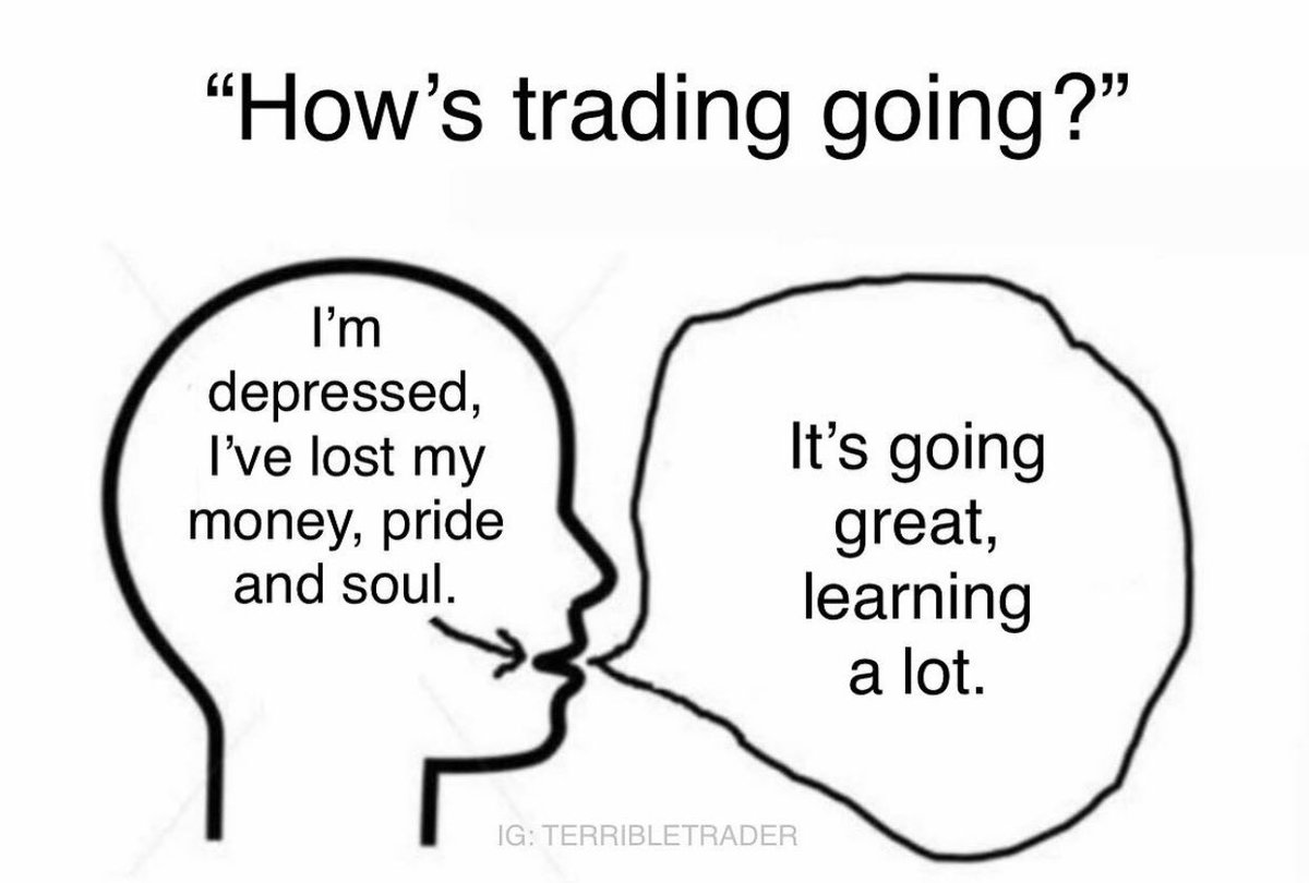 Nunca te mientas a vos mismo. Es la peor manera de estrellarte contra la pared. Cortá las pérdidas. Cambiá de sistema de trading. Hacé algo.