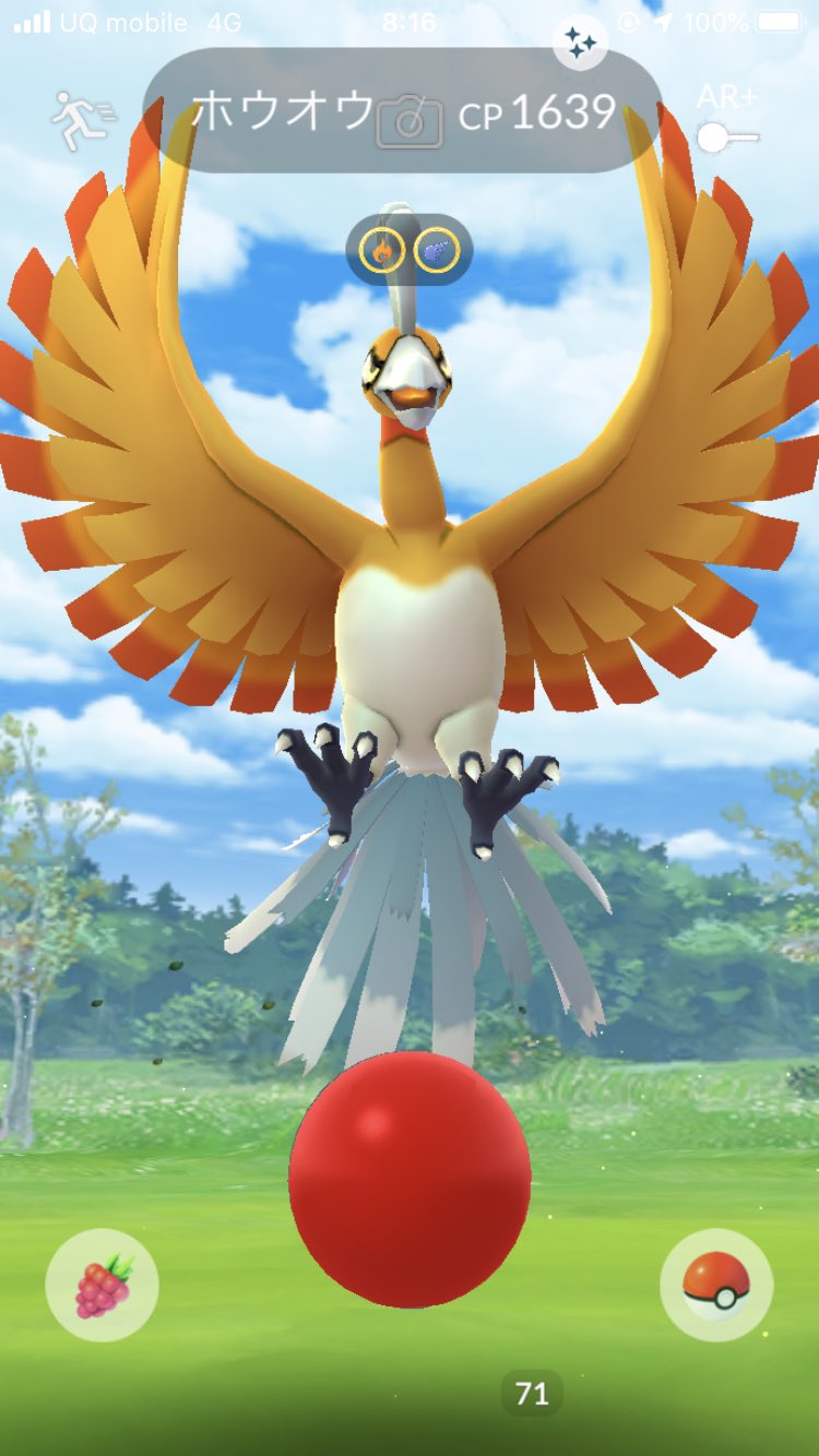 柊 色違いのホウオウかっこいい あざす ポケモンgo T Co 6vc2dehbje Twitter