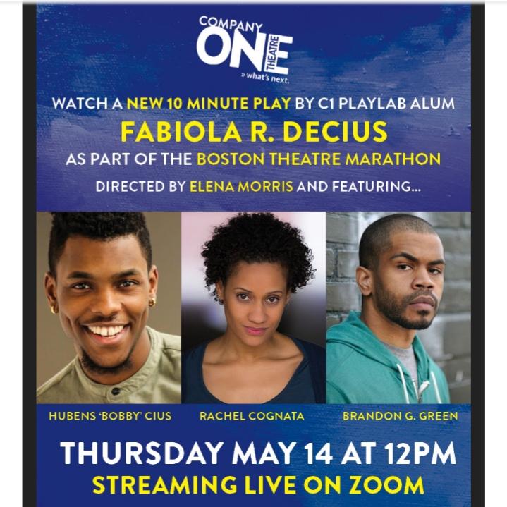 WordsWithFab's tweet photo. My 10-minute play, "Black Jesus", sponsored by @companyoneboston, directed by @elena_pearl, featuring @bobby_cius, Rachel Cognata, & Brandon G. Green will be presented THIS Thurs., 5/14.
https://t.co/nSez4OtQ2T
#BostonTheater #BTMXXII #CompanyOne #BlackJesus #PlaywrightFab https://t.co/FyRu127upi