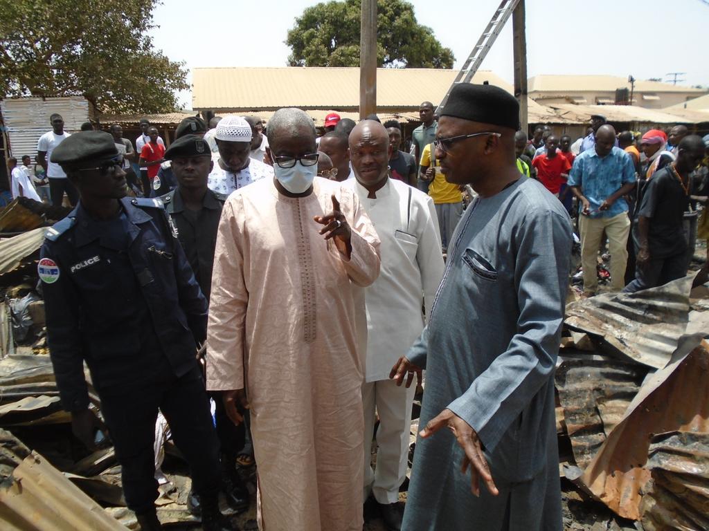 It could be recalled that, yesternight at around midnight, a fire outbreak ignite at the section of second hand clothes dealers at the Brikama market, a place just opposite the Brikama Health Center. The inferno consumed valuables by ashing temporary stalls.