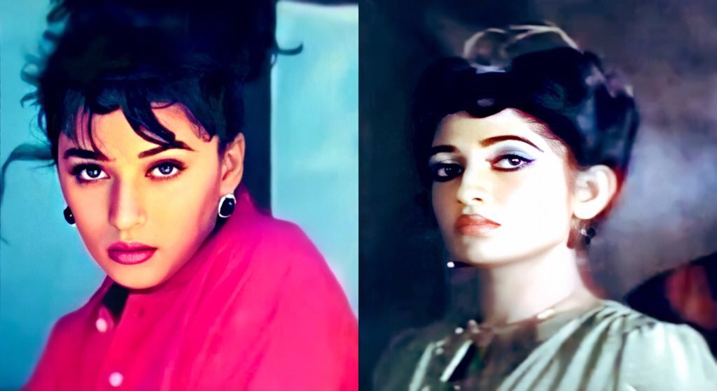TausifIntisar's tweet photo. #SabeethaPerera, popularly known as Sabeetha, ruled Srilankan cinema in the 80s and 90s. She was also a prominent face in Pakistani cinema during the 80s and 90s. Her reign and impact reminds one of Madhuri Dixit’s reign. Both of them were also associated with Lux. https://t.co/yQLEUnuyFH