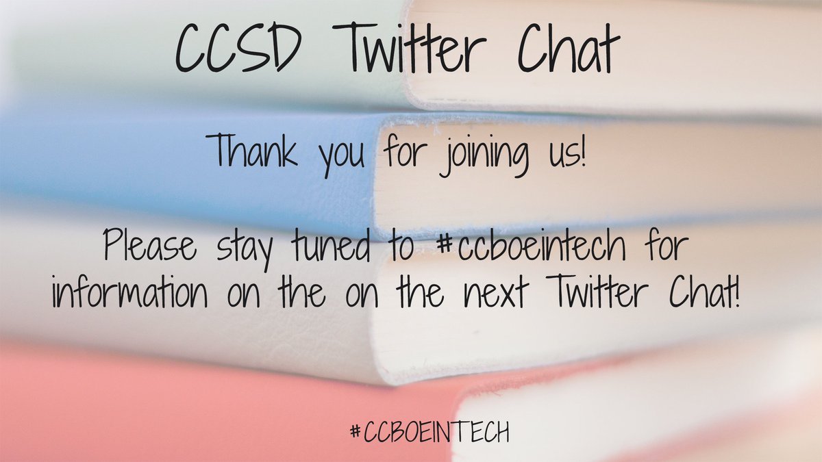 tw1489's tweet photo. Thank you for joining us! Please stay tuned to @ccboeintech for information on the next Twitter Chat! https://t.co/gLtWmfYs89