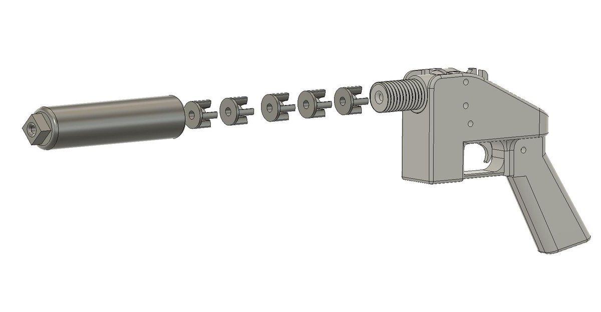 The files for the 3D Printed Liberator Suppressors have been released. 