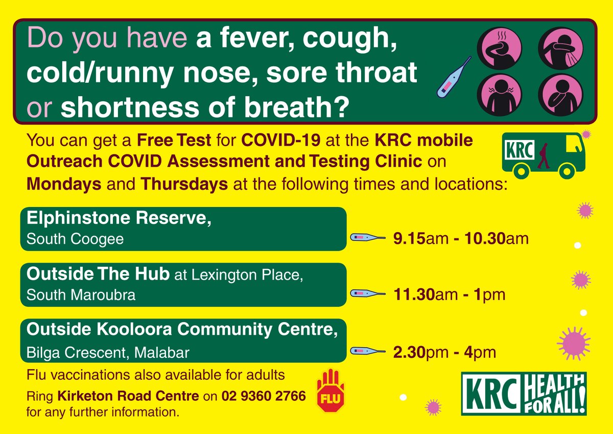SESPublicHealth's tweet photo. #COVID19 #TestingClinic #Healthcare #Coronavirus #Coogee #Maroubra #Malabar 
@RandwickCouncil https://t.co/EGEjZOBF2D