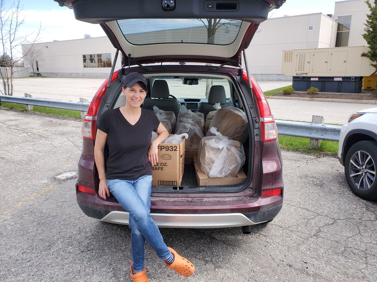 JamesRDeakin's tweet photo. Another very successful delivery of 125 meals today to Grand River Hospital, prepared by Mambella's! 
Thank you to everyone who has already contributed. Please consider supporting this GoFundMe campaign: https://t.co/sOa72y22BV @gofundme https://t.co/ZiMtRqjiwC