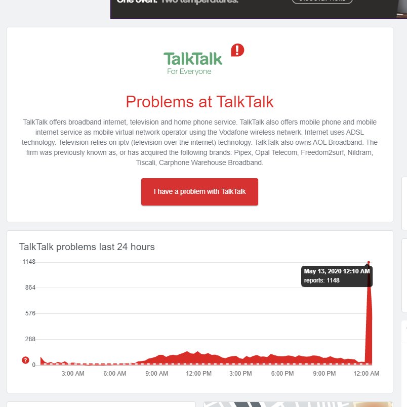 MxrcusDyer's tweet photo. #WiFi outage across the UK @bt_uk @TalkTalk  @SkyUK 
#wifioutage #BT #Talktalk #Sky 
Use https://t.co/WF2PSAhuRx to check the status of provider https://t.co/7P37Phhen6
