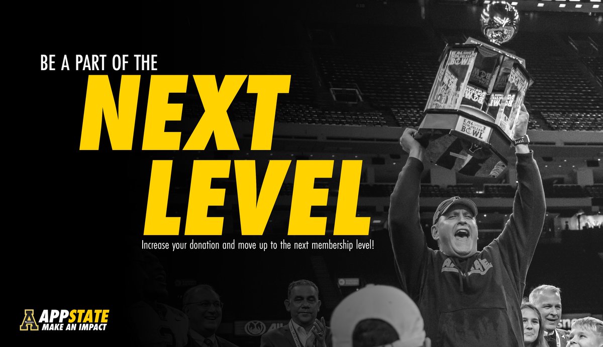YosefClub's tweet photo. Help @appstatesports reach the next level, by increasing your membership today! Any donation can help our student-athletes achieve their goals on and off the field! #AppStrong
GIVE NOW: https://t.co/eqR2PkY1Vp https://t.co/m99fpIDau0