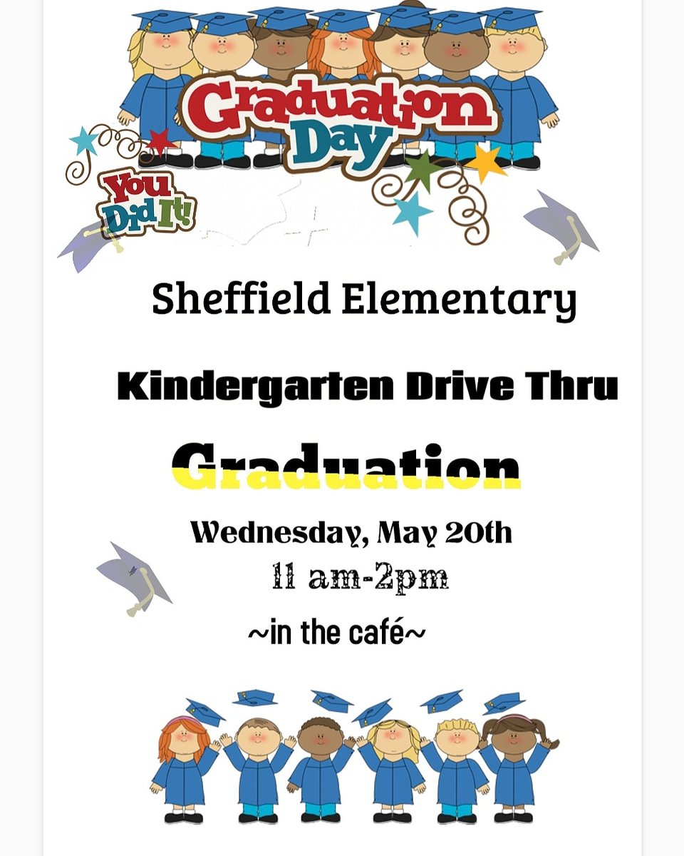 SheffieldEleme2's tweet photo. Kindergarten and 5th grade drive through celebrations #sheffieldelementary #pantherpride https://t.co/P1jxFdX2WW