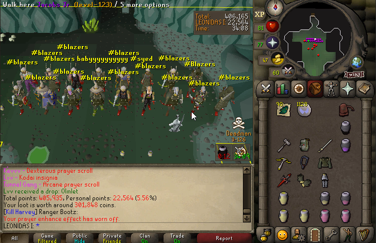 Blazers__Inc's tweet photo. First ever DMM triple loot raid 

This PvM thing is quite easy 🤔 https://t.co/WczcBgXTMj