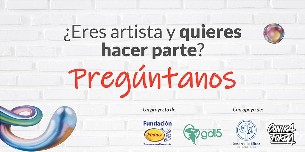 pintuco_oficial's tweet photo. Avanza #Puente, iniciativa de nuestra #FundaciónPintuco y @Graffitidela5 con el apoyo de #Contraforma y #DesarrolloEficaz. De esta manera apoyamos a los artistas en estos momentos difíciles. Aquí algunas cifras... 👇#ApoyaElArteUrbano. 🎨 https://t.co/ttY0nKc29x