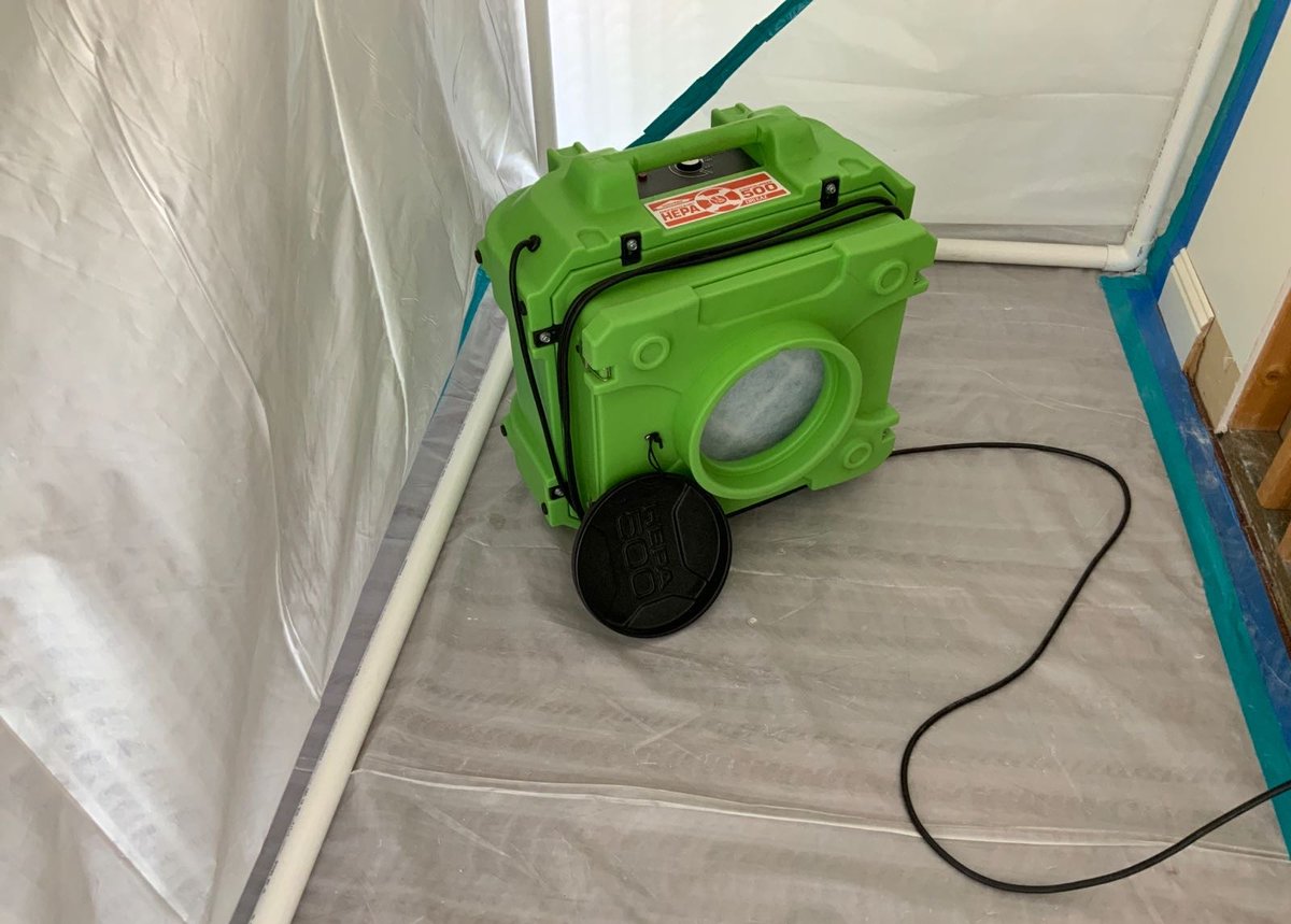 During mold remediation services #Servpro protects your home and family by utilization of the most up to date technology. Trust the company that stays up to date on industry standards, trust the company that is here for you 365 days a year, trust Servpro! 💚
 #homerestoration