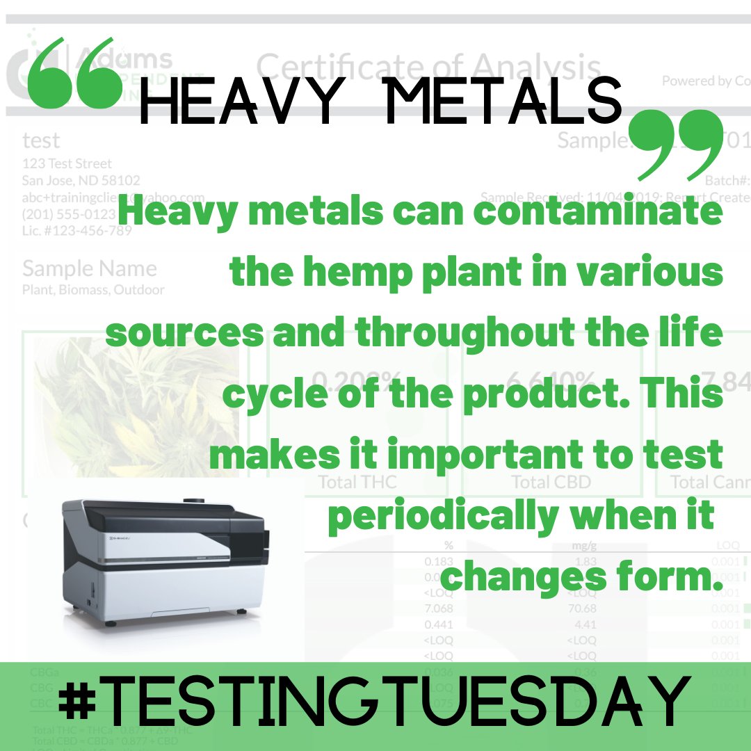 HempInspection's tweet photo. #TestingTuesday The main heavy metals that are analyzed using an #ICP-MS consist of lead, cadmium, argon, mercury and more! #hemp #cbd #hempfarmer #heavymetals #hempeducation #midwesthemp #mnhemp #wisconsinhemp #michiganhemp #nodakhemp #sdhemp #alabamahemp #pahemp #ohiohemp https://t.co/3V7PJyZ2oQ