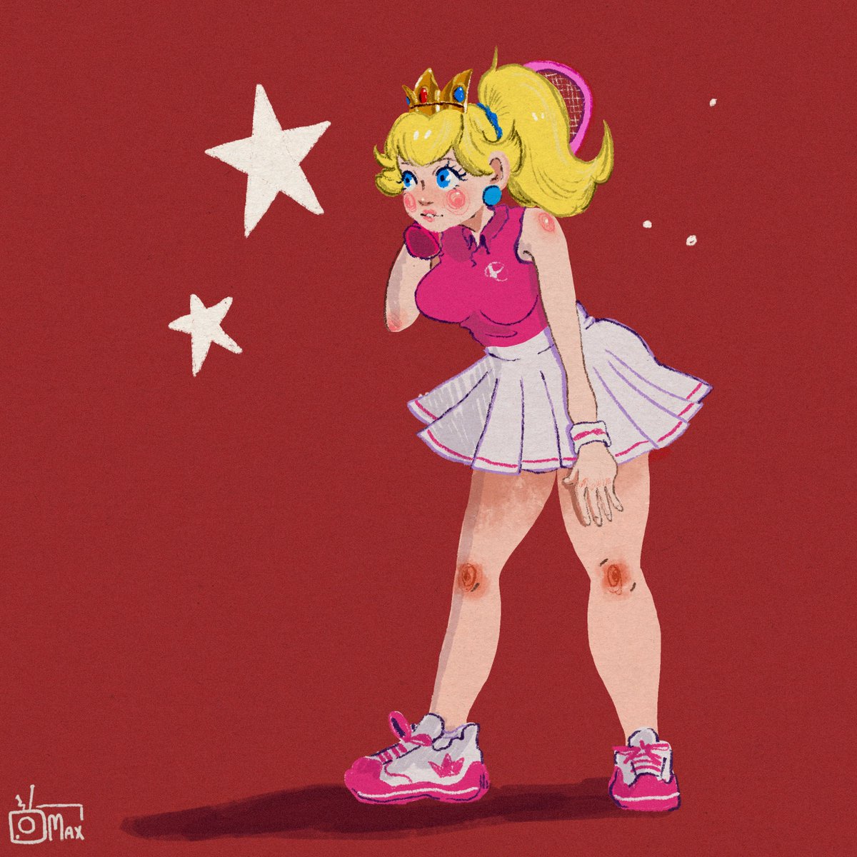 maxmcgon's tweet photo. Been listening to lots of nintendo remixed it inspired me to draw Mario Tennis Peach #nintendo #princesspeach #marioaces #nintendofanart #art #ArtistOnTwitter https://t.co/tycOiHb9Vu