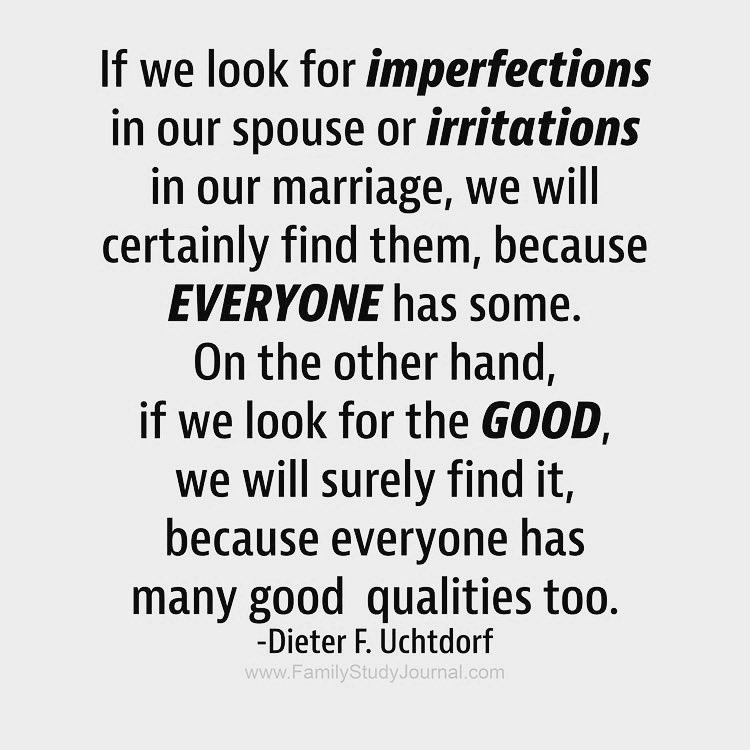 Be intentional in seeing the good in your husband/wife. Think about all the reasons you love him/her, why you fell in love.❤️ Focus on the good, and you’ll see the good.  

#WWME #MarriageEncounter #Marriage #HusbandWife  #relationship #RelationshipAdvice #MarriageTip