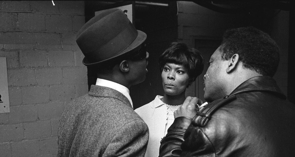 Happy 70th birthday to Stevie Wonder! Here s Dionne with Stevie backstage at the Washington Coliseum, 1966. 