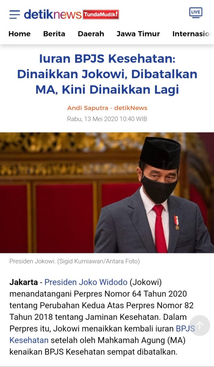 KRMTRoySuryo2's tweet photo. Tweeps,
Kalau ini yg Bingung Siapa &amp; yg kena Dampak Buruk (baca: Menderita) Siapa ya?
Baru saja Pak @jokowi menekan Perpres 64/2020 ttg Kenaikan Nyaris 100% @BPJSKesehatanRI setelah sdh dibatalkan MA itu
Jadi Naik, Turun, Naik lagi .. Kaya Yoyo.
Eh ya, yg bilang "Yoyo" kemana ya? https://t.co/h9IMvfOBr5