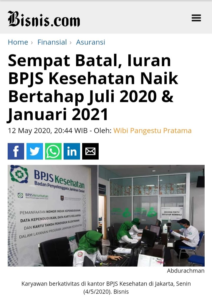 KRMTRoySuryo2's tweet photo. Tweeps,
Kalau ini yg Bingung Siapa &amp; yg kena Dampak Buruk (baca: Menderita) Siapa ya?
Baru saja Pak @jokowi menekan Perpres 64/2020 ttg Kenaikan Nyaris 100% @BPJSKesehatanRI setelah sdh dibatalkan MA itu
Jadi Naik, Turun, Naik lagi .. Kaya Yoyo.
Eh ya, yg bilang "Yoyo" kemana ya? https://t.co/h9IMvfOBr5