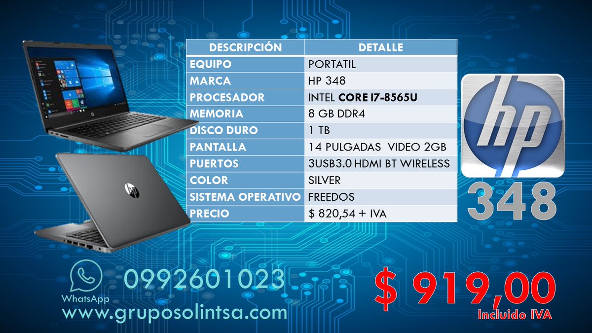 solintsa's tweet image. Computadoras Portátiles

#laptops #tablets #solintsa #portatiles #QuedateEnCasa #teletrabajo #educaciononline
#teletrabajoec

gruposolintsa.com