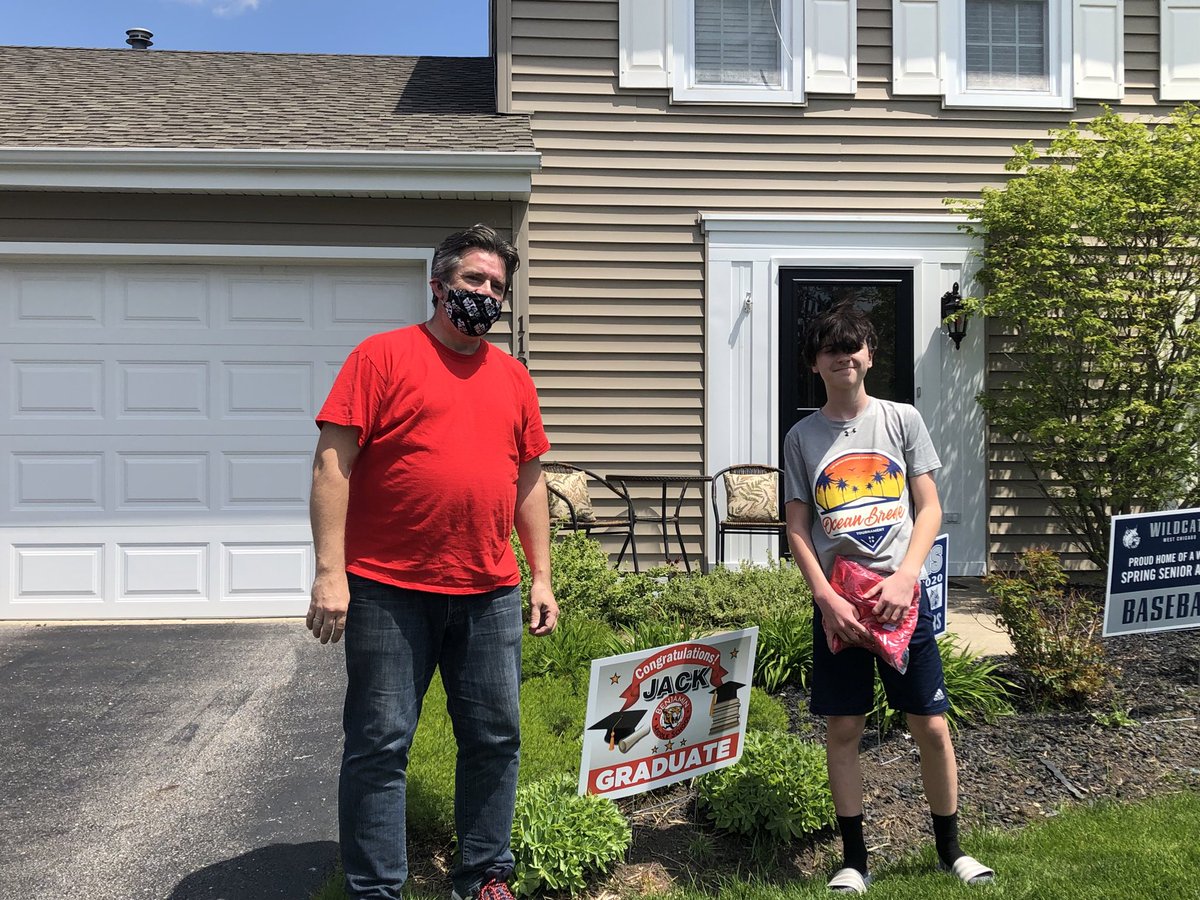 Thank you <a href="/fitzG/">Dr. Michael Fitzgerald</a> for the special delivery today and taking the time to personally deliver signs and gowns to all the BMS graduates!  I know might be hard to recognize this student who is in dire need of a haircut!  <a href="/Bendist25/">Benjamin District 25</a>