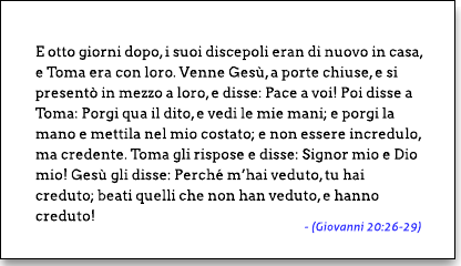 butindaro's tweet photo. Giovanni 20:26-29 #Bibbia https://t.co/utU7UMfiCr