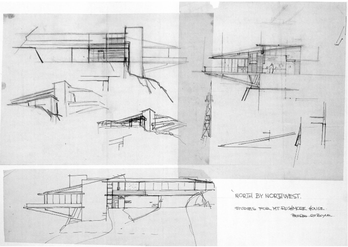 SirJonoRose's tweet image. #ArchitectureMovieChallenge 

Day 13 - Freebie

The Vandamm House - North By Northwest (1959) Unfortunately its just a set and matte paintings, but I love this Frank Lloyd Wright inspired design.