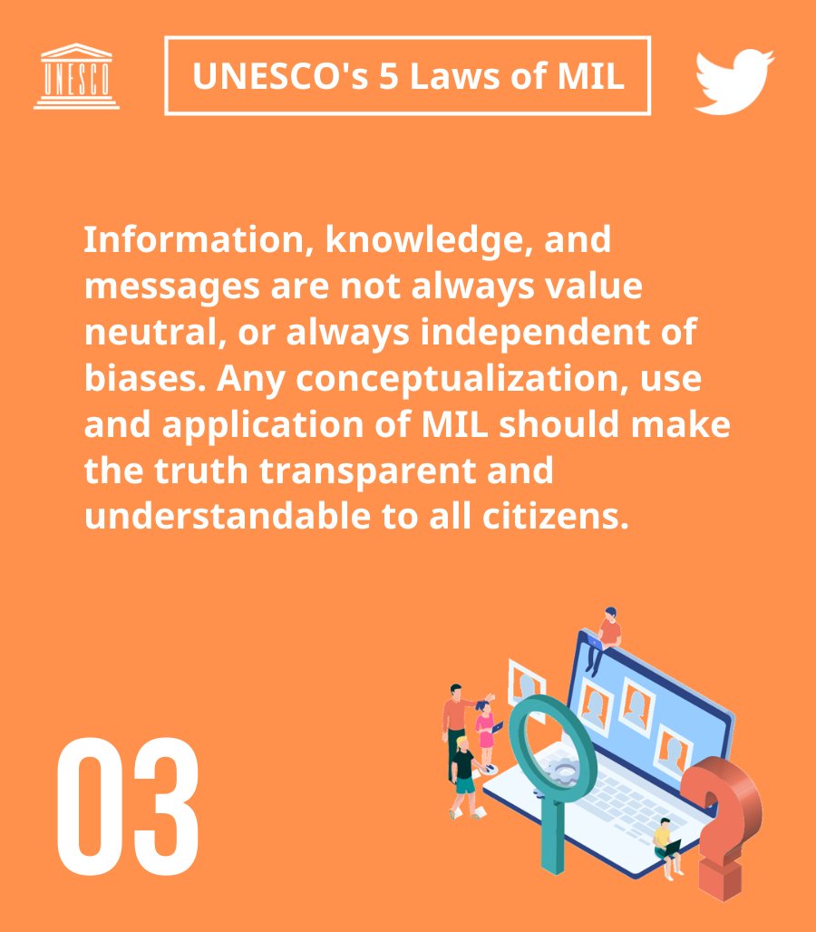 This thread is UNESCO Bangkok’s campaign on MIL, in collaboration with Twitter, UNESCO Myanmar Office & @UNMyanmar. Learn more/เรียนรู้เพิ่มเติม/လေ့လာရန်:  https://bit.ly/TWMIL5  #ThinkBeforeSharing   [4/6]