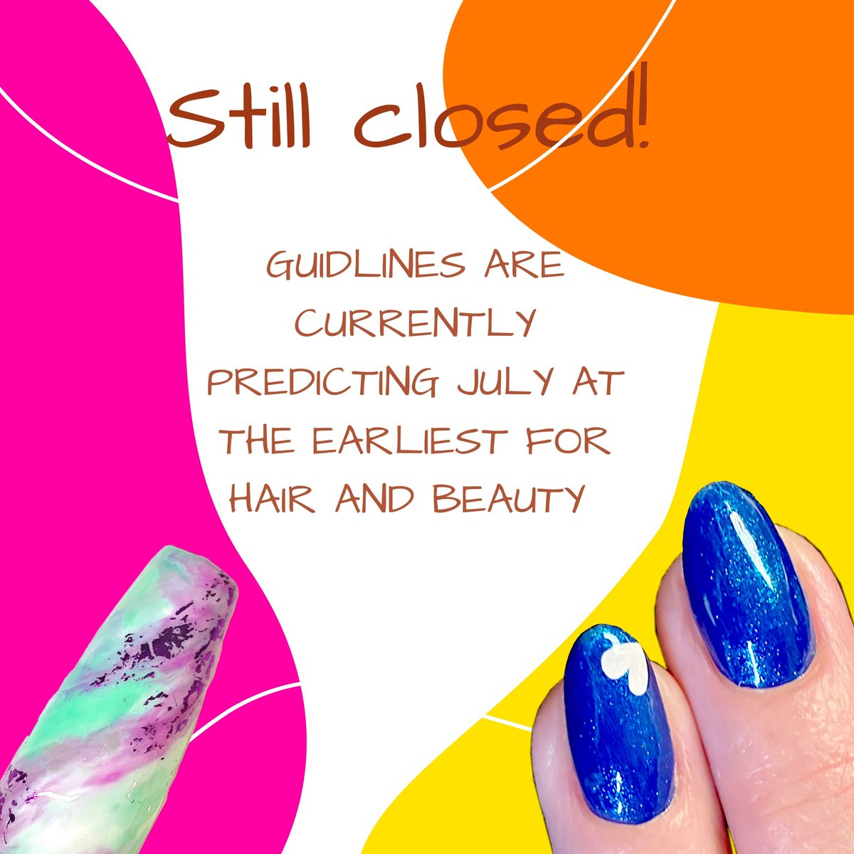 Business update - following the current guidelines from the government and the British Beauty Council. I will potentially re open in July but will keep you all updated when I know more.