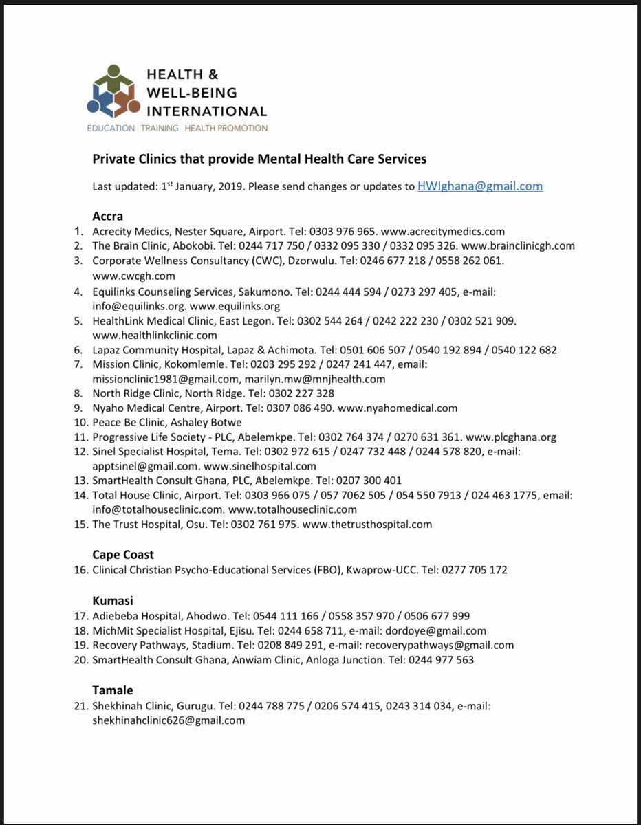 Here is a list of mental health care professionals including organizations that support domestic and sexual abuse victims. Thank you. Please share