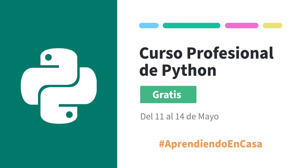 cfcomunidad's tweet image. 🐍 Python es un lenguaje de programación de código abierto, orientado a objetos, muy simple y fácil de entender.

En @codigofacilito hemos abierto el Curso Profesional de Python hasta el 14 de Mayo.

Ayudanos con un RT 🔁 para que mas personas aprovechen.