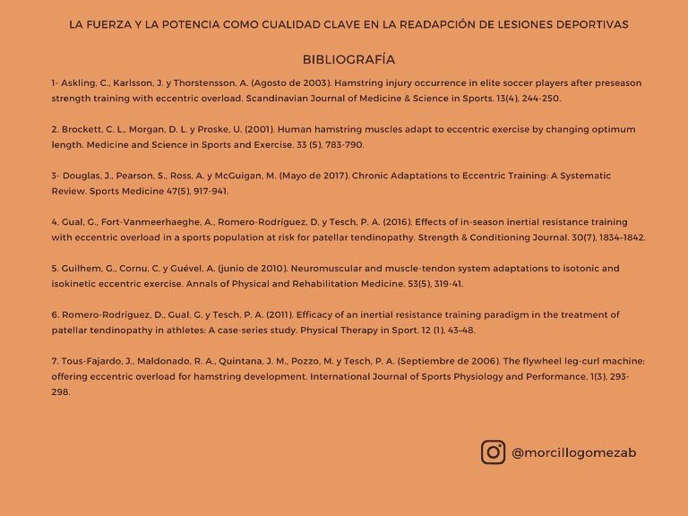 morcillogomezab's tweet photo. Trabajo excéntrico como herramienta preventiva. 
El trabajo excéntrico es el tipo de ejercicio que la literatura muestra como más relevante para la mejora de la elasticidad del sistema músculoesquelético. https://t.co/q56oDWCq6b