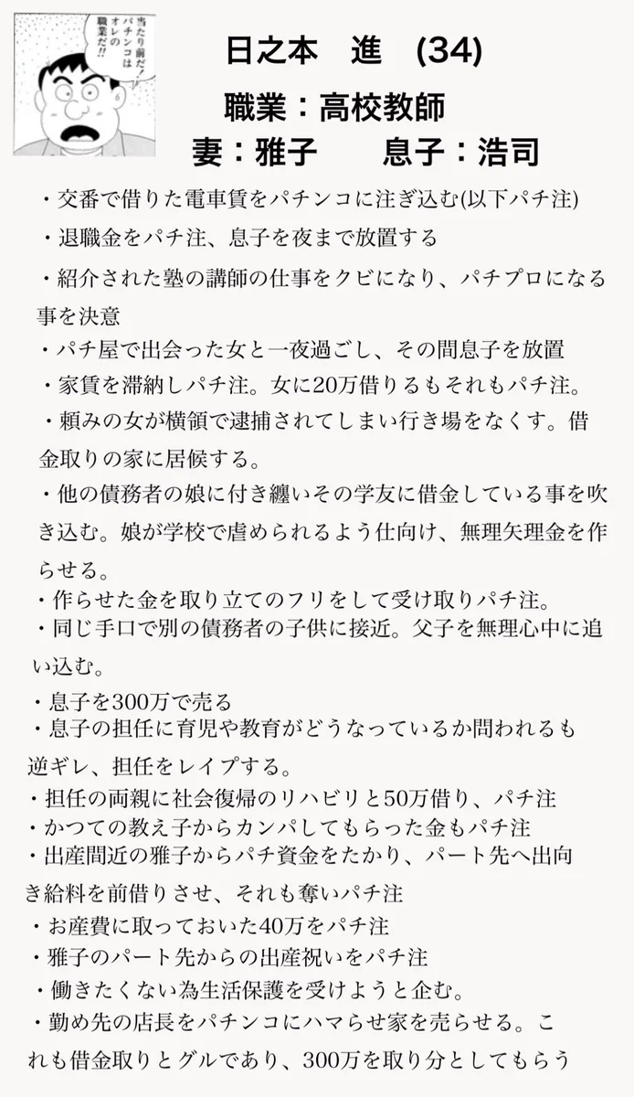 登場人物クズだらけ？今話題の「連ちゃんパパ」の登場人物のクズ行動まとめwww