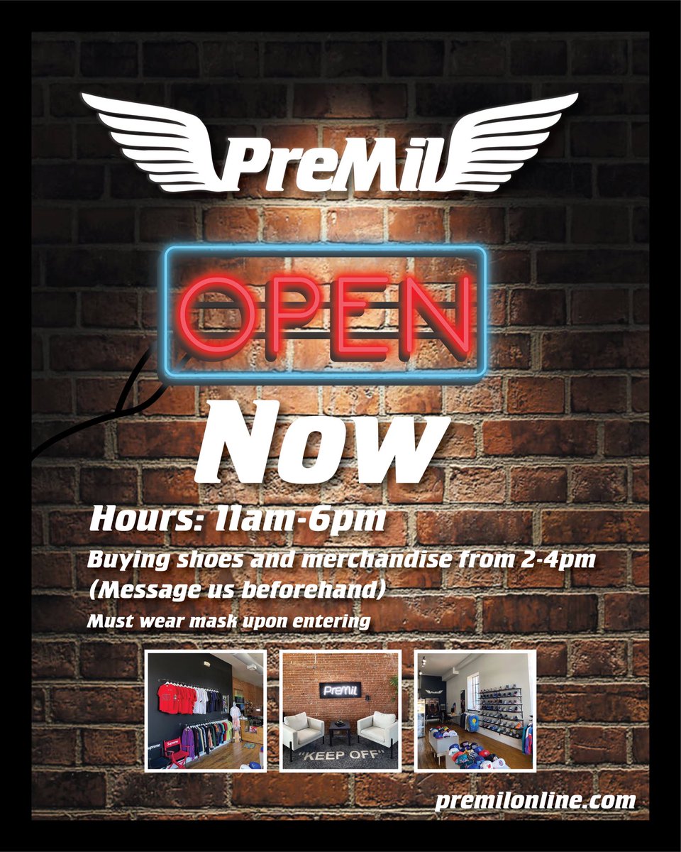 premil46's tweet photo. PreMil Shop will be open for curbside pick-up and by appointment ONLY for BUY/SELL/TRADE.
Our team is committed to maintaining the highest standards of sanitation during hours of operation. 
____________
For in-store product visit: https://t.co/NzJPKsyB3f. Product added weekly. https://t.co/uI9qBSNQOp