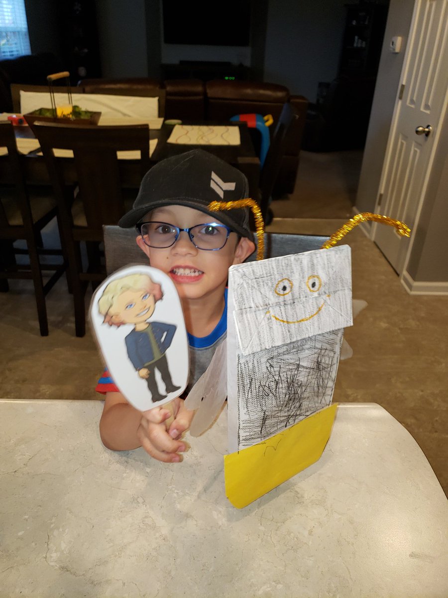 I got to hang out with Matthew today! He showed me how hard he is working on his counting skills and  made an awesome firefly! His next adventure, looking for real fireflies once it got dark! #gcscpride #jbsrocks #flatteacher