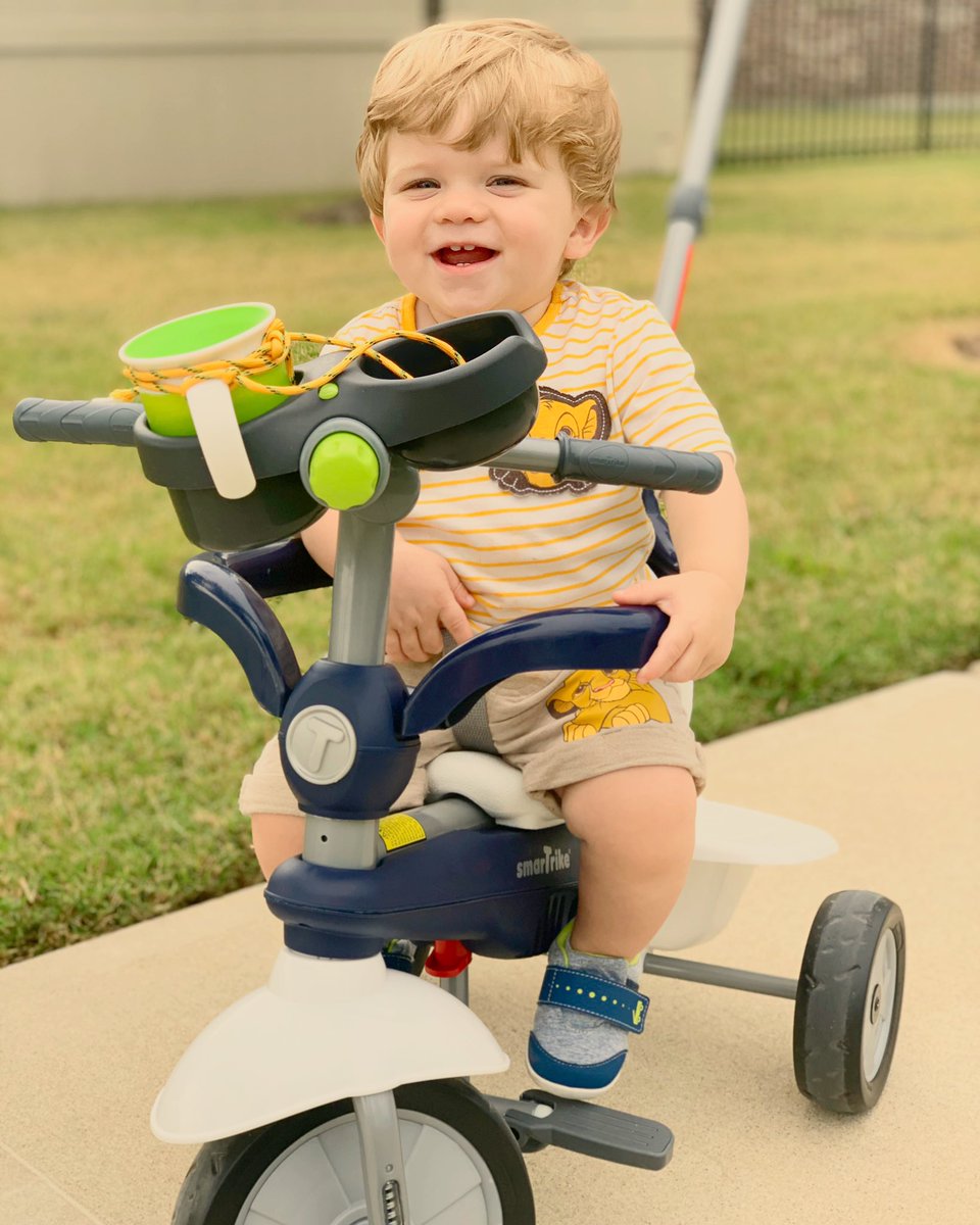matthewgreco5's tweet photo. My boy is all smiles on his push bike. #KnightRyderG https://t.co/q5XmsX4zG5