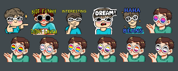 dtqk updates ! on X: Sapnap changed his twitch layout and added some  emotes on sapnaplive !!  / X