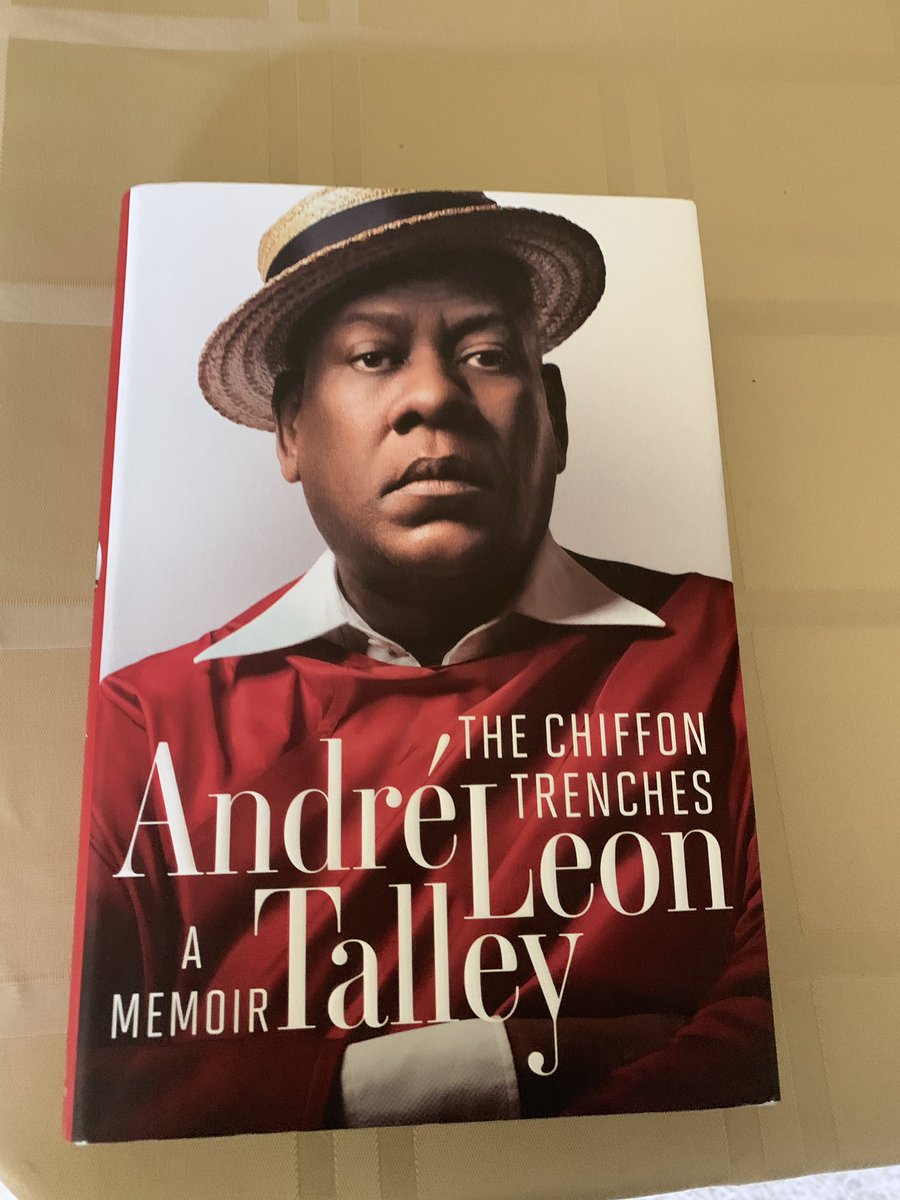 Excited to receive an advance copy of #thechiffontrenches by my dear friend @AndreLTalley. Be sure to get your copy at your local bookstore or on your electronic device May 19, 2020.
