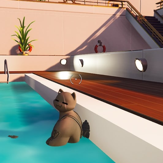 formal_squad's tweet photo. Who said #cats don't #like #water. Here we have a #tough #kitty with a real #satisfying look on his #cute #shadow face. Who's a #goodkitty 😅 he is at #peace #relaxing after a long day of #battleroyale.

#formalsquad #follow #Fortnite #epicgames  @RealBabaLim @RealBabaLin https://t.co/61KSxiswZo