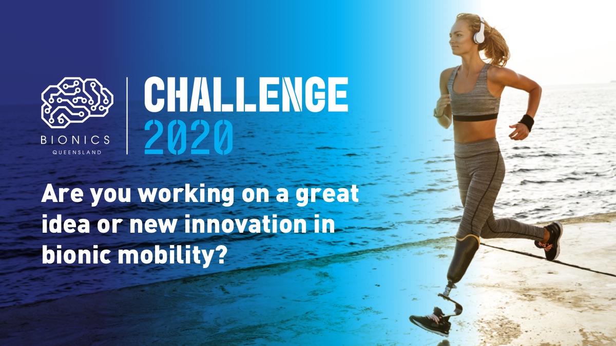 BionxGamechange's tweet photo. Affordable robotic limbs that give everyone the joy of movement is ‘the holy grail’. If you are a talented researcher with a big idea or existing project, enter Bionics Qld Challenge 2020 by May 29th to win. Find out more at: https://t.co/n5etVBpqtX
#bionicmobility #prosthetic https://t.co/FhpdtGonK7