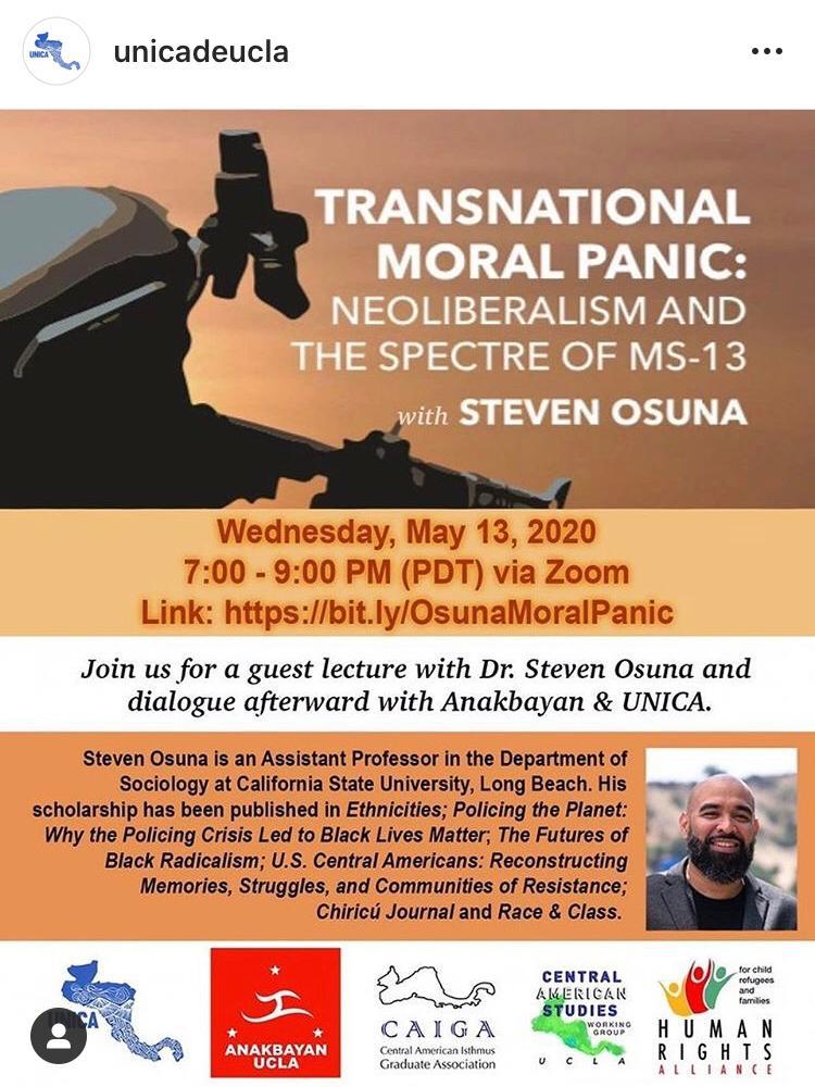 CISPESLA's tweet photo. Happening this Wednesday May 13, 2020 from 7-9pm. Join us! @UNICAdeUCLA @osuna213 https://t.co/lmboAwlE8Z